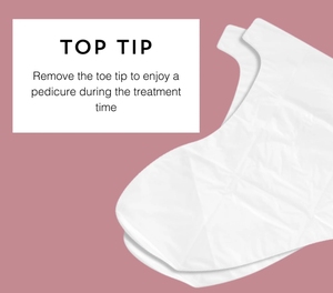 بيع بالجملة جوارب فاخرة بالأشعة فوق البنفسجية/مقاومة للرطوبة وحماية LED لإزالة أطراف أصابع القدم جوارب باديكير الكولاجين - Product Image 5