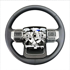 Volante deportivo de cuero compatible con Toyota Hilux Fortuner Camry Land Cruiser <span class=keywords><strong>Gr</strong></span> <span class=keywords><strong>Corolla</strong></span> Hiace 86 Mark X Prado 120 Yaris - Product Image 1