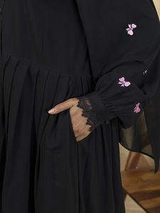 Nouvelles tenues pour femmes, abaya brodée, hijab, robe musulmane, kimono, abaya longue à manches longues, ensemble abaya ample de style arabe de Dubaï, best-seller pour l'Aïd. - Product Image 6