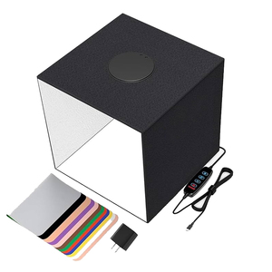 Boîte de Prise de Vue de Studio d'Éclairage en PVC de 60cm Mini Studio Photo Boîte de Photographie de Produits Vidéo et Scanning <span class=keywords><strong>3D</strong></span> - Product Image 3
