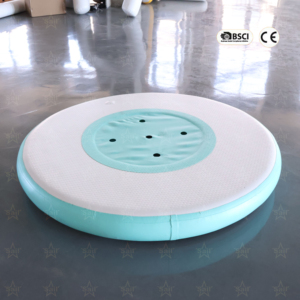 Île flottante gonflable ronde commerciale, pont gonflable avec porte-gobelets et porte-bière, pont flottant gonflable pour yacht - Product Image 4