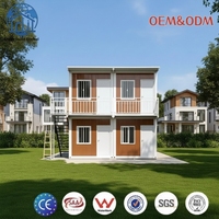 Maison conteneur portable et pliable de 20/40 pieds, transport facile, montage rapide, pour dortoir de chantier, bureau, logement de projet
