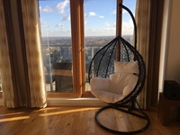 Fauteuil suspendu en rotin pour extérieur avec support, idéal pour salon, cour, balcon et jardin - Vente en gros sur mesure