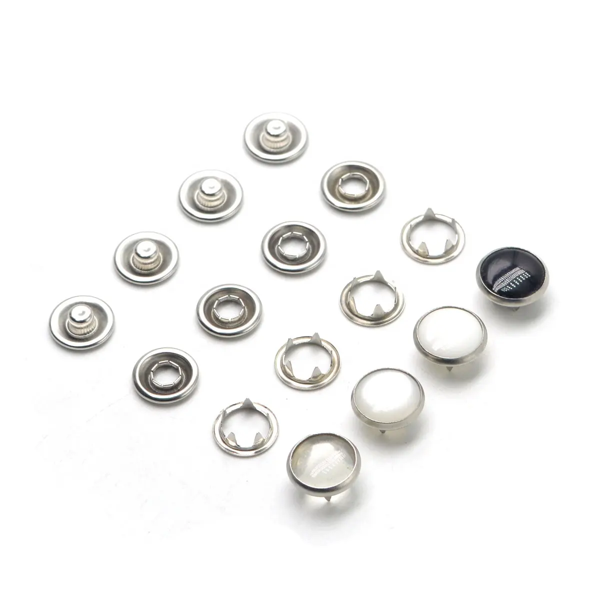 B-0005 Parel Fasteners Prong Socket Ring Drukknopen Snap Knoppen Poppers Voor Diy Craft Supplies