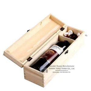 टिका हुआ ढक्कन शानदार लकड़ी का वाइन बॉक्स 2024 से गर्म बिक्री व्हाट्सएप: +84 961005832