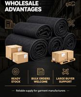 Tissu denim tissé en gros, en stock, 10S*10S, 258 GSM, largeur 74 pouces, pour vêtements, vestes, chaussures, chapeaux, 55% coton, 20% rayonne, 25%