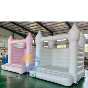 Château gonflable commercial rose pâle 10x10 pieds pour bébés, trampoline, structure de saut pour tout-petits, location pour mariage - Product Image 4