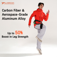 Exoesqueleto de Fibra de Carbono Ultraligero de 2 kg, Ayuda para Caminar, Asistencia para las Piernas, Dispositivo de Asistencia para Escalar Montañas, Robot de Energía para Exteriores