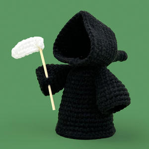 Venta al por mayor de ganchillo de Halloween tejido a mano fantasma muñeca pequeño diablo <span class=keywords><strong>muerte</strong></span> juguetes de peluche emocionales decoraciones de fiesta - Product Image 2