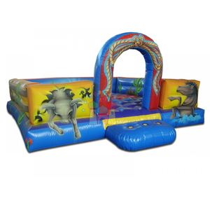 Kommerzielle Karnevals party Aufblasbarer Türsteher Verrückte Spiele mit Touro Mecanic Inflavel Mechanical Rodeo Bull - Product Image 5