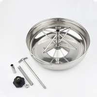 Mangeoire pour porcelets en acier inoxydable durable, bol d'alimentation pour porcs, bac d'alimentation pour élevage, équipement d'élevage