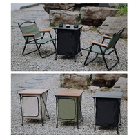 Table pliante portable en aluminium pour le camping, avec panier de rangement, idéale pour la randonnée en extérieur – Meilleure vente