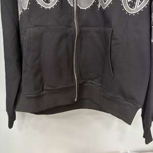 Oferta Especial Sudadera con Capucha Oversize de Algodón 100% de Alto Gramaje con Estampado 'Mixed Emotions' de Alta Calidad, Estilo Vintage para Hombre - Product Image 4