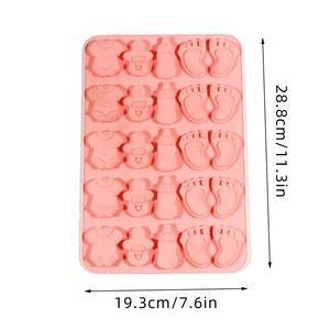 Molde con forma de bebé, molde con forma de pie, molde con forma de botella, molde para hornear pasteles, molde para manualidades y decoración DIY - Product Image 6