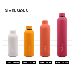 Hong Ling Frasco de vacío de acero inoxidable sin BPA de 500ml con 3 tapas Botella de agua aislada de doble pared para gimnasio Senderismo - Product Image 5