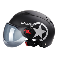BYB/X-222 rentable moto casque mode personnalité demi-casque léger casque de vélo