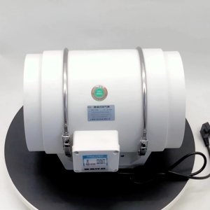 Ventilateur d'extraction circulaire à turbine de 250 mm de marque de logo personnalisé en usine pour fumoir - Product Image 4