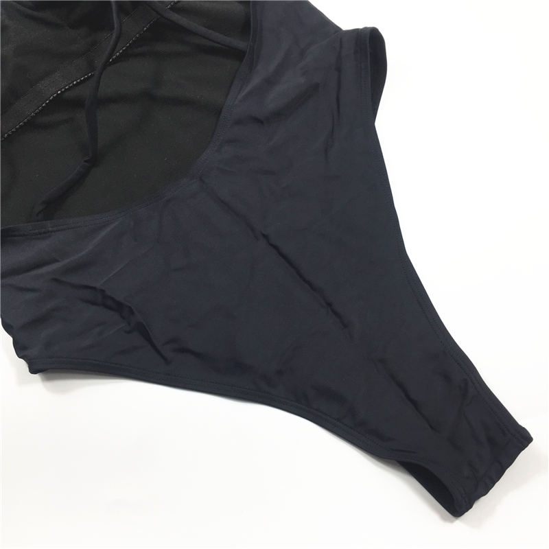 One-piece swimsuit solid color swimsuit custom swimwear sexy bikini