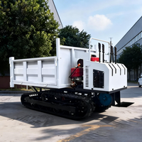 Camion benne sur chenilles direct usine, homologué CE EPA Euro5 Diesel, haute capacité de charge, pour le transport de matériaux de génie civil, pompe rapide
