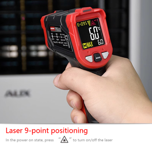 휴대용 디지털 레이저 IR <span class=keywords><strong>LCD</strong></span> 디스플레이 휴대용 산업용 온도계 온도계 적외선 건 - Product Image 5