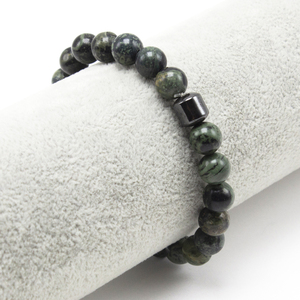 8mm Kambaba Jasper et Bracelet <span class=keywords><strong>Hématite</strong></span> Magnétique <span class=keywords><strong>L</strong></span>'énergie de Guérison <span class=keywords><strong>Pierre</strong></span> Gemme Perles Bracelet - Product Image 3
