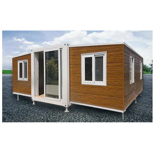 Luxury Living 3 Bedroom Steel Villa Expanding Foldable Portable Mobile Homes Prefab Folding Expandable Container House