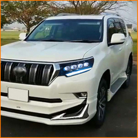 Pour Toyota Prado J15 2018-2023 : Ensemble de phares avant à quatre lentilles projecteurs en cristal – Amélioration et remplacement de l'éclairage