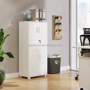 Modern 3 Shelf Black Cupboard <strong>Storage</strong> Cabinet Lockable Furniture <strong>Unit</strong> for Bedroom Kitchen School Workshop Hotel Home Office - Product Image 4
