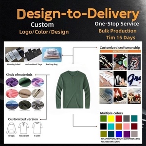 เสื้อยืดคอตตอนถักลายวาฟเฟิล ราคาประหยัด รุ่น TKAN1007D เสื้อแขนยาวผู้ชาย ผ้าคอตตอน 100% เนื้อหนา สไตล์สตรีทแวร์ลำลอง ติดกระดุม - Product Image 3