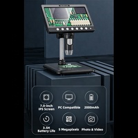 YAOGONG 7.0" Digital Microscope 5MP 1200X with 8 LED Light for Phone Repair PCB Soldering Motherboard Inspection Magnifier Tool