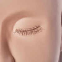 Tête de Mannequin Américaine Réaliste en Silicone de Haute Qualité UNIQUE LASHES pour l'Entraînement et la Pratique du Shampooing et des Extensions de Cils