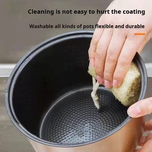Zenidoo Striped Square Loofah Dishwashing Brush for Kitchen Use Eco-Friendly Non-Greasy Natural Durable Cleaning Tool - Product Image 4