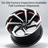 Jantes Premium FLowtone Wheels 17 pouces 4x100/114.3, jantes en alliage Spoon Wheels 4x100 pour Civic Fit City Subaru Impreza