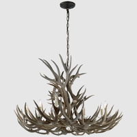 Candelabro grande para sala de estar americana XZ, lámpara colgante sencilla para comedor, candelabro clásico