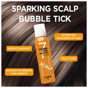 Soin apaisant du cuir chevelu, bulles de croissance des <span class=keywords><strong>cheveux</strong></span> avec acide hyaluronique, végan, sans cruauté, sans paraben, sans gluten et sans sulfate, avec tête de massage - Product Image 6