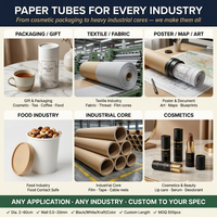 Emballage cylindrique en carton kraft, forme ronde, tube de baume à lèvres à pousser de 2 oz, boîte vide