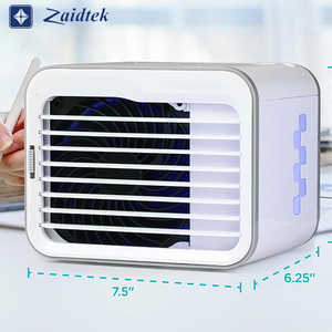 Ventilateur d'<span class=keywords><strong>air</strong></span> personnel portable de bureau avec 3 vitesses, refroidisseur d'<span class=keywords><strong>air</strong></span> évaporatif avec réservoir d'eau de 0,5 <span class=keywords><strong>L</strong></span>, ventilateur rafraîchisseur d'<span class=keywords><strong>air</strong></span> pour bureau, maison, bureau - Product Image 4