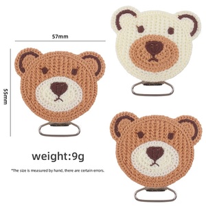 Nouveau-né <span class=keywords><strong>attache</strong></span>-sucette bébé Crochet dessin animé ours chaîne anti-chute accessoire pour sucette bébé fournitures - Product Image 2
