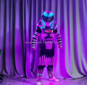 Costume de robot LED de haute qualité avec éclairage LED, tissu lumineux pour la danse et vision nocturne - Product Image 3