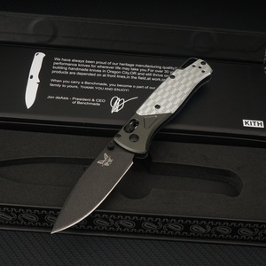 มีดพับ Bugout EDC รุ่น 535BK-2501 ด้ามอลูมิเนียมอัลลอยด์สลักลาย KITH ใบมีด M390 สำหรับงาน DIY OEM ตั้งแคมป์ และล่าสัตว์ - Product Image 1