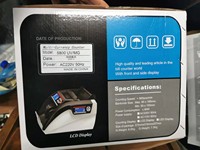 Compteur de billets avec vitesse de comptage de 900 pièces, affichage LED, détection infrarouge, certifié ROHS