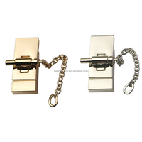 Accessoires de quincaillerie pour sacs en stock, 58 x 24 mm, 4 couleurs, serrure de sac en alliage de zinc