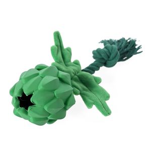 ของเล่นเชือกสุนัขน้ำหนักเบายางตุ๊กตายางกัดสำหรับเล่นกลางแจ้งและดูแลฟัน - Product Image 4