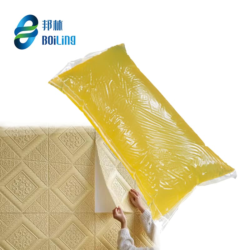 High Quality Self-Adhesive 3D Wallpaper Sticker Hot Melt PSA Glue For Woodworking Packing Construction