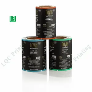 Custom printed plastic roll stock rollstock film food grade flow wrap flexible packaging