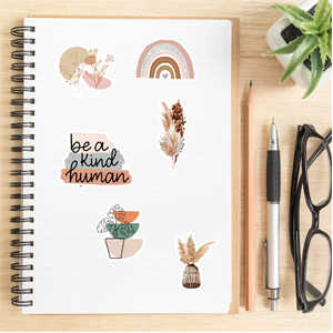 Hot Sale Aesthetic Vinyl Decals 50 Pcs Paper Paperboard Printing ...