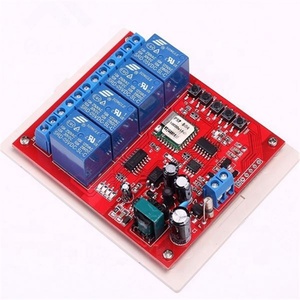 Module <span class=keywords><strong>de</strong></span> relais Wi-Fi 4 canaux 220V avec contrôle à distance sans fil par application téléphonique, fonction <span class=keywords><strong>de</strong></span> verrouillage automatique et d'interverrouillage, avec boîtier - Product Image 1