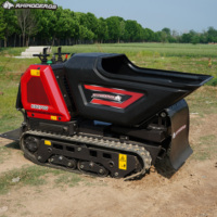 Mini-dumper sur chenilles en caoutchouc XINIU KS2700T, benne à béton autochargeante, chargeur compact pour chantier