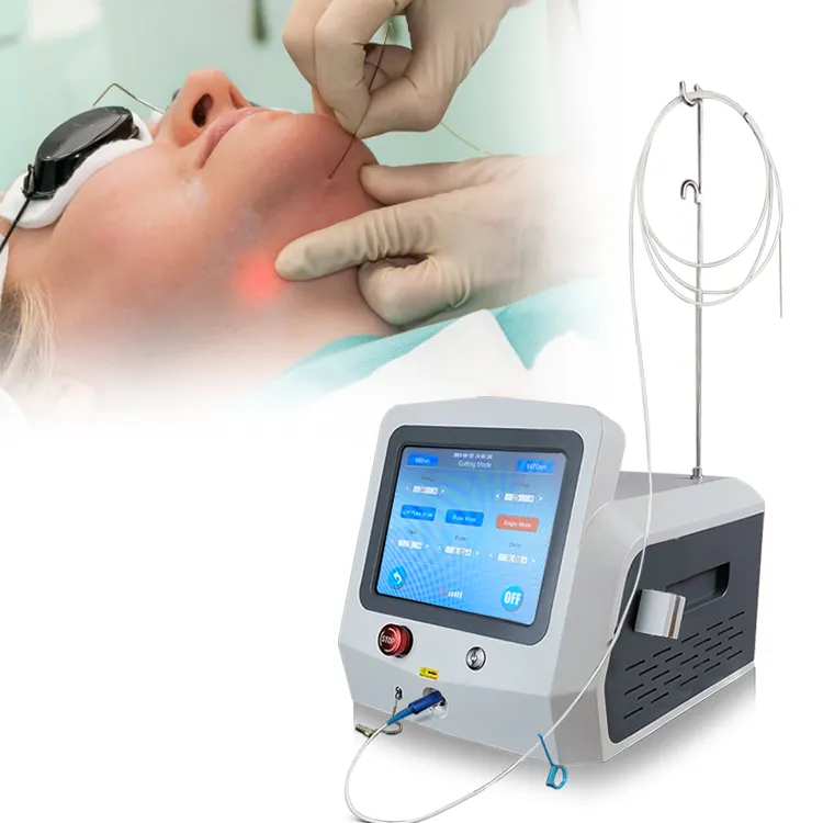 Portable fiber laser diode 980nm 1470nm lipolysis laser to remove fat and slimming