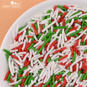 Hot bán 1kg dài hình trụ kẹo sprinkles Nhiều màu Polymer đất sét tự làm phụ kiện cho Slime trang trí túi rắn - Product Image 3